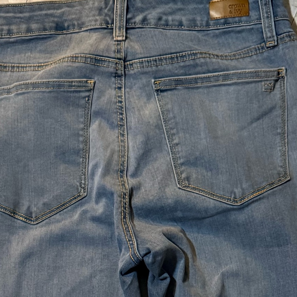 Crown & Ivy High Rise Skinny Crop Jeans - Picture 3 of 3